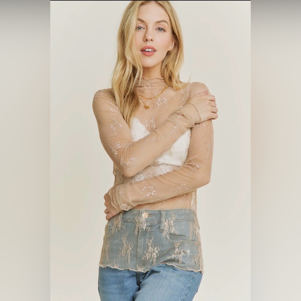 Beige Lace Undershirt